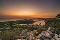 Tafelberg Mountain and Quarry Curacao Views Royalty Free Stock Photo