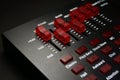 TAFF STUDIO audio soundcard isolated on black background Royalty Free Stock Photo