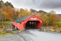 Taftsville covered bridge Royalty Free Stock Photo