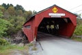 Taftsville Covered Bridge in Vermont Royalty Free Stock Photo