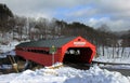 Taftsville Covered Bridge in Woodstock, Vermont Royalty Free Stock Photo