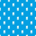 Tag with bar code pattern seamless blue Royalty Free Stock Photo