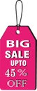 Tag big sale up to 45 % off multi color black and brown and voilet pink logo buttun images