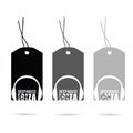 Tag with deep house ibiza headphone illustration Royalty Free Stock Photo