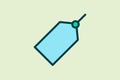 Tag icon. icon related to UI elements. suitable for web site, app, user interfaces,element, printable etc. flat line icon style. Royalty Free Stock Photo