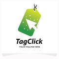 Tag Label Click Logo Template Design Template Royalty Free Stock Photo