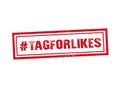 Tag for likes red stamp seal text message on white background