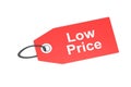 Tag with low price