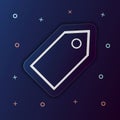 Tag nolan button icon. Simple thin line, outline vector of web icons for ui and ux, website or mobile application Royalty Free Stock Photo