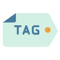 Tag tagging seo keyword single isolated icon with flat style Royalty Free Stock Photo