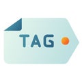 Tag tagging seo keyword single isolated icon with smooth style Royalty Free Stock Photo