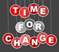 Tag time for change Royalty Free Stock Photo