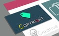 Tag Trademark Copyright Business Marketing Icon Concept