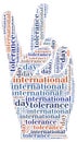 Tag or wor cloud international tolerance day related