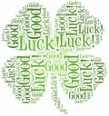 Tag or word cloud luck related