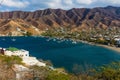 Taganga skyline cityscape Magdalena Colombia Royalty Free Stock Photo