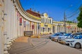 Old shopping arcade in Taganrog city Royalty Free Stock Photo
