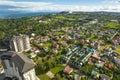 Tagaytay, Cavite, Philippines - Aerial of luxury condominiums and upscale houses near the ridge