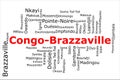 Tagcloud of the most populous cities in Congo-Brazzaville
