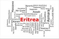 Tagcloud of the most populous cities in Eritrea