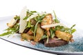 Tagliata salad, with veal, rucola, baked potatoes