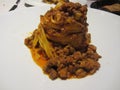 Tagliatelle al ragu . Italian pasta with Bolognese sauce Royalty Free Stock Photo