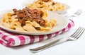 Tagliatelle with Bolognese Sauce. Royalty Free Stock Photo