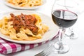 Tagliatelle with Bolognese Sauce. Royalty Free Stock Photo