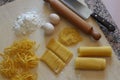 Tagliatelle, original italian food