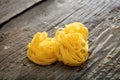 Tagliatelle pasta nests Royalty Free Stock Photo