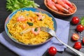 Tagliolini Pasta spaghetti Royalty Free Stock Photo