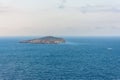 Tagomago private island next to Ibiza. Royalty Free Stock Photo