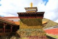 Tagong temple, a famous Sakya Tibetan Buddhism temple Royalty Free Stock Photo