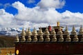 Tagong temple, a famous Sakya Tibetan Buddhism temple Royalty Free Stock Photo
