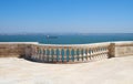 The Tagus river as seen from the roof terrace of National Pantheon. Lisbon. Portugal Royalty Free Stock Photo
