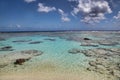 Maupiti beach, Tahiti island, French polynesia, close to Bora-Bora Royalty Free Stock Photo