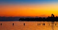 Tahiti sunset Royalty Free Stock Photo