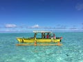 Tahitian colorful boat