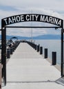 Tahoe City marina Royalty Free Stock Photo