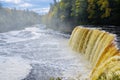 Tahquamenon Falls in the Michigan State Park Royalty Free Stock Photo