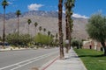 Tahquitz Canyon Way in Palm Springs Royalty Free Stock Photo