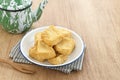 Tahu Goreng or Fried Tofu, Indonesia traditional food Royalty Free Stock Photo