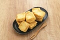 Tahu Goreng or Fried Tofu, Indonesia traditional food Royalty Free Stock Photo