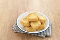 Tahu Goreng or Fried Tofu, Indonesia traditional food Royalty Free Stock Photo