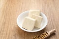 Tahu Putih or Tofu, one of raw ingredient food