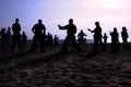 Tai Chi Beach II Royalty Free Stock Photo