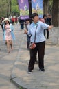 Tai Chi in Beijing, China Royalty Free Stock Photo