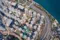 Top down view of Hong Kong city Royalty Free Stock Photo