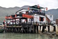 Houses on Stilts on the seafront. Tai O Fishing Village, Hong Kong. November 10, 2018.