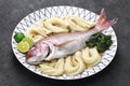 Tai somen, Japanese sea bream noodles Royalty Free Stock Photo